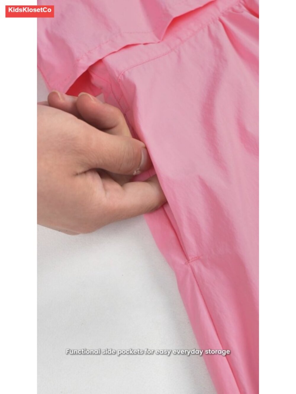 Girls Waterproof Rain Jacket Lightweight Hooded Windbreaker with Lining - Picture 6 of 6